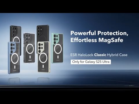Présentation de la coque hybride classique Samsung Galaxy S25 Ultra (HaloLock)