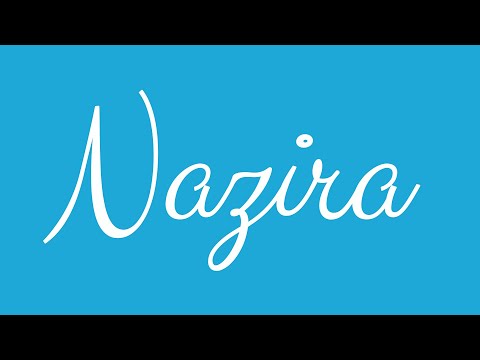 Learn how to Sign the Name Nazira Stylishly in Cursive Writing