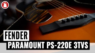 Video thumbnail for Fender Paramount PS-220E 3TVS Parlor Westerngitarre by MUSIC STORE Products