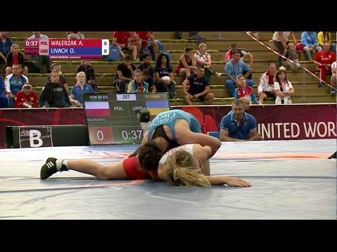 1/2 WW - 48 kg: O. LIVACH (UKR) df. A. WALERZAK (POL) by TF, 11-0