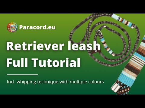 Make a Slip Lead with Double Stop | Tutorial Dog Leash | DIY Leash with Multi Colour Whipping