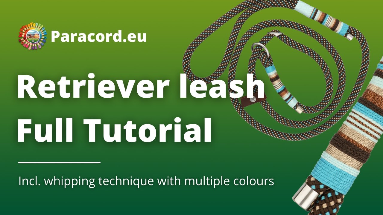 Make a Slip Lead with Double Stop | Tutorial Dog Leash | DIY Leash with Multi Colour Whipping
