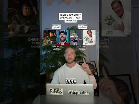 Iconic Toy Story Line Vs. Lightyear Version: To Infinity And Beyond #shorts #toystory #buzzlightyear