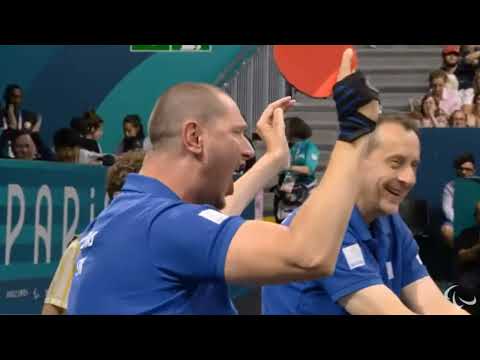Paralympic Para Table Tennis MD4 Men’s Doubles Gold Medal #paris2024 #paralympics #paratt