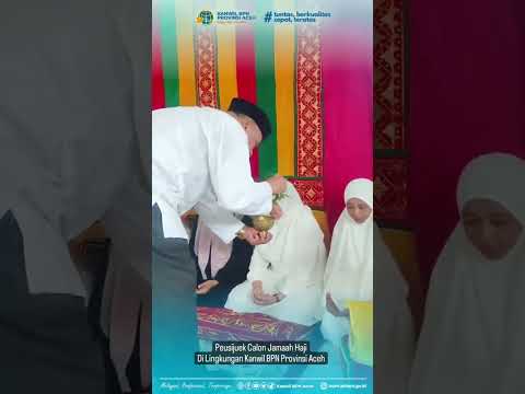 Peusijuek Calon Jamaah Haji di Lingkungan Kantor Wilayah BPN Provinsi Aceh Tahun 2023