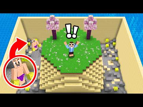 Trolling My Friend's Island in Minecraft Cherry Island