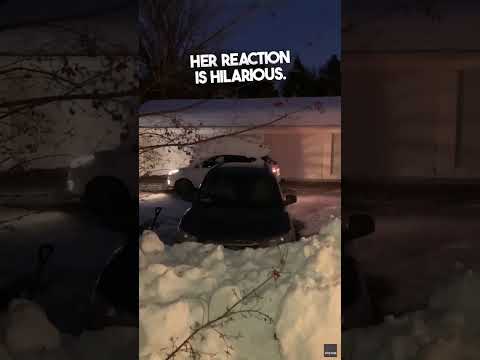 Her mom was so shocked 😂