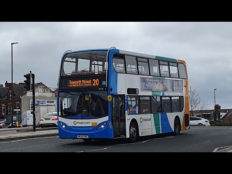 FULL THRASH: Route X34 | NK58FNE/19440 - Stagecoach North East: Dennis Trident 2/ADL Enviro 400