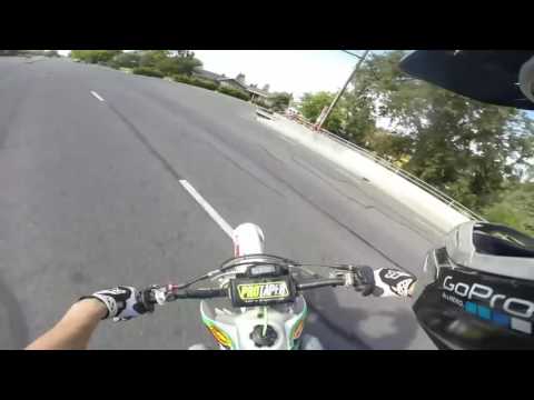 BADASS CR250 Dirt bike Police Chase Getaway