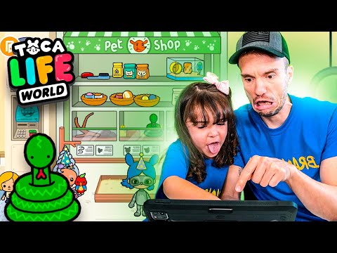TEM UMA COBRA NO PET SHOP DO TOCA LIFE WORLD - Família Brancoala Games