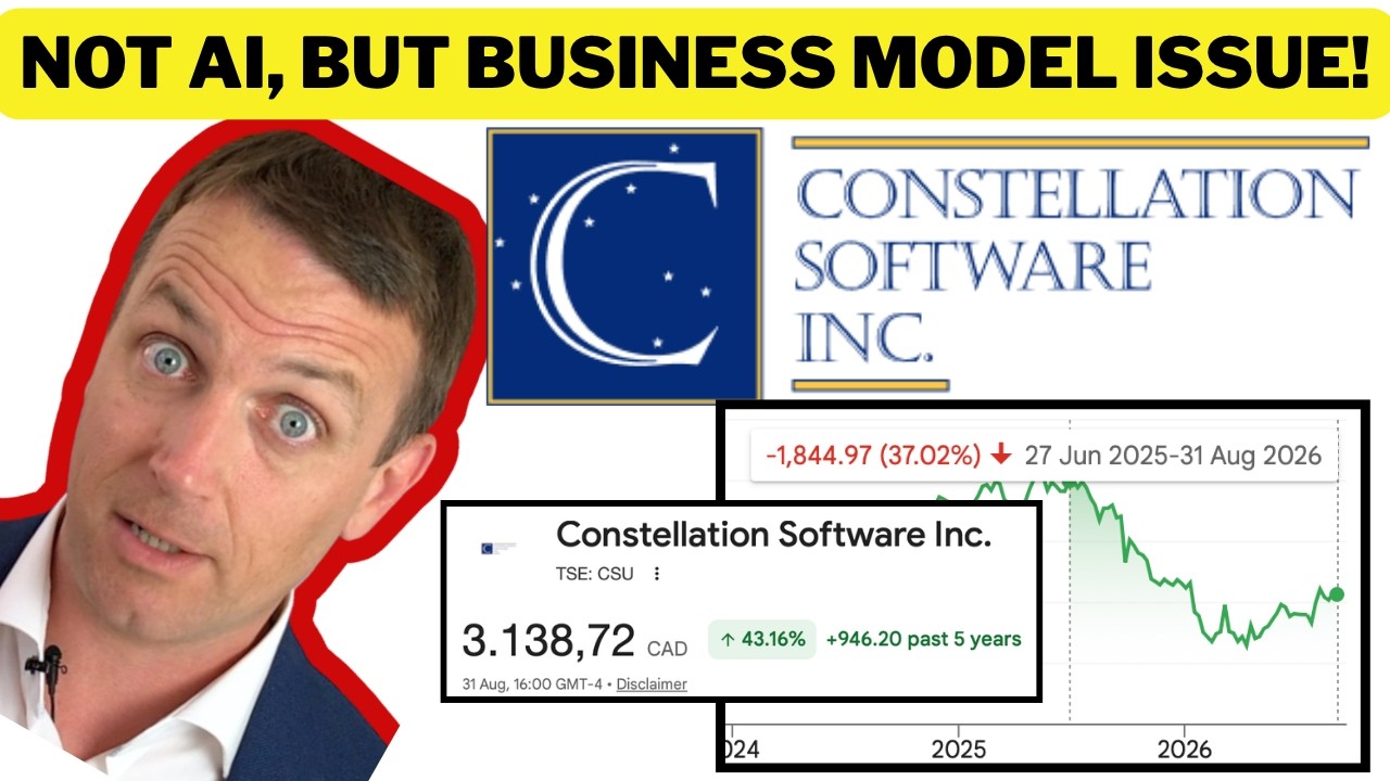 Constellation Software Stock Crash is Not Because of AI!