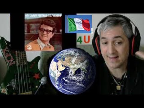 Jimmy Fontana Il Mondo reaction Giacomo James 2nd italian lesson introduction with music for YOU!..