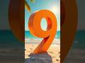 Orange Beach Vibes Countdown 9 To 0 Relaxing Timer With Voice Countdowntimer 10seconds Shorts