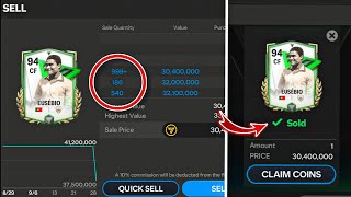How to Sell any +999 Players Faster in FC Mobile 24 🔥🤑