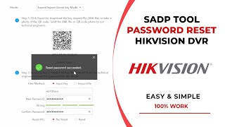 SADP Tool Hikvision Password Reset