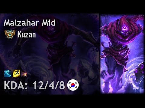 Malzahar Mid vs Viktor - Kuzan - KR Challenger Patch 6.20