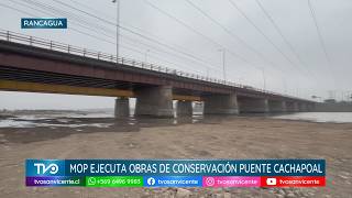 MOP Ejecuta obras de conservación en Puente Cachapoal para reforzar su seguridad estructural