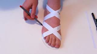 preview picture of video 'How to make shoes: How to make a shoe tutorial (sandal) -part 1'