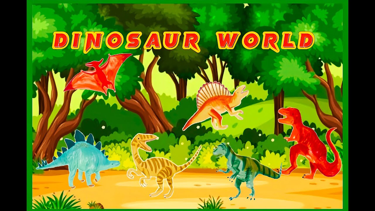 Dinosaur World | Flash cards | First Words for toddler | Education | Learning | Kids | Dino