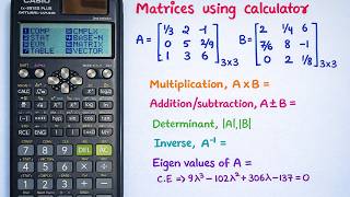Complete matrices 💯  in scientific calculator|  Must watch before going to exam | Calculator Tricks