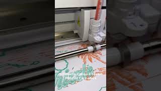 Silhouette Cameo 4 Sketch Pens on Card-Stock #cameo4