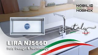 CHẬU RỬA BÁT 1 HỐ NOBINOX LIRA NJ566D video 1