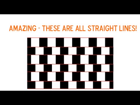 8 MIND-BLOWING Optical Illusions - THESE ARE ALL STRAIGHT LINES