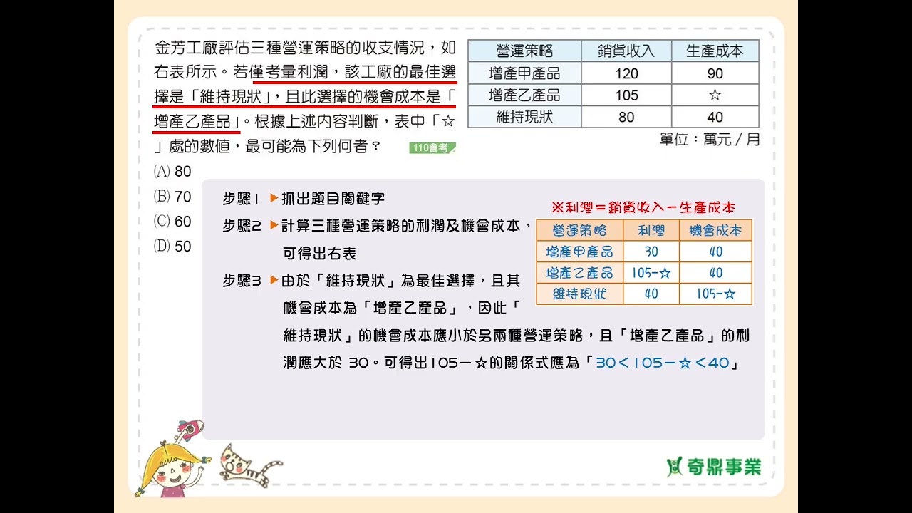 P.172 單元9 關鍵會考通 第6題