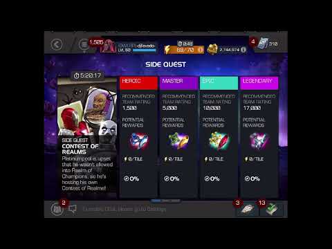 Black Panther/Vulture Buffed Gameplay Contest Of Realms Side Quest  Marvel Contest of Champions
