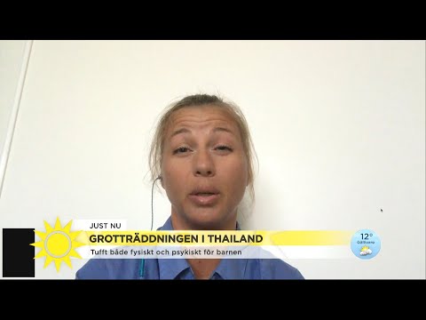 Barnen fortfarande fast i vattenfyllda grottan: ”Får de panik där kan det gå vä - Nyhetsmorgon (TV4)