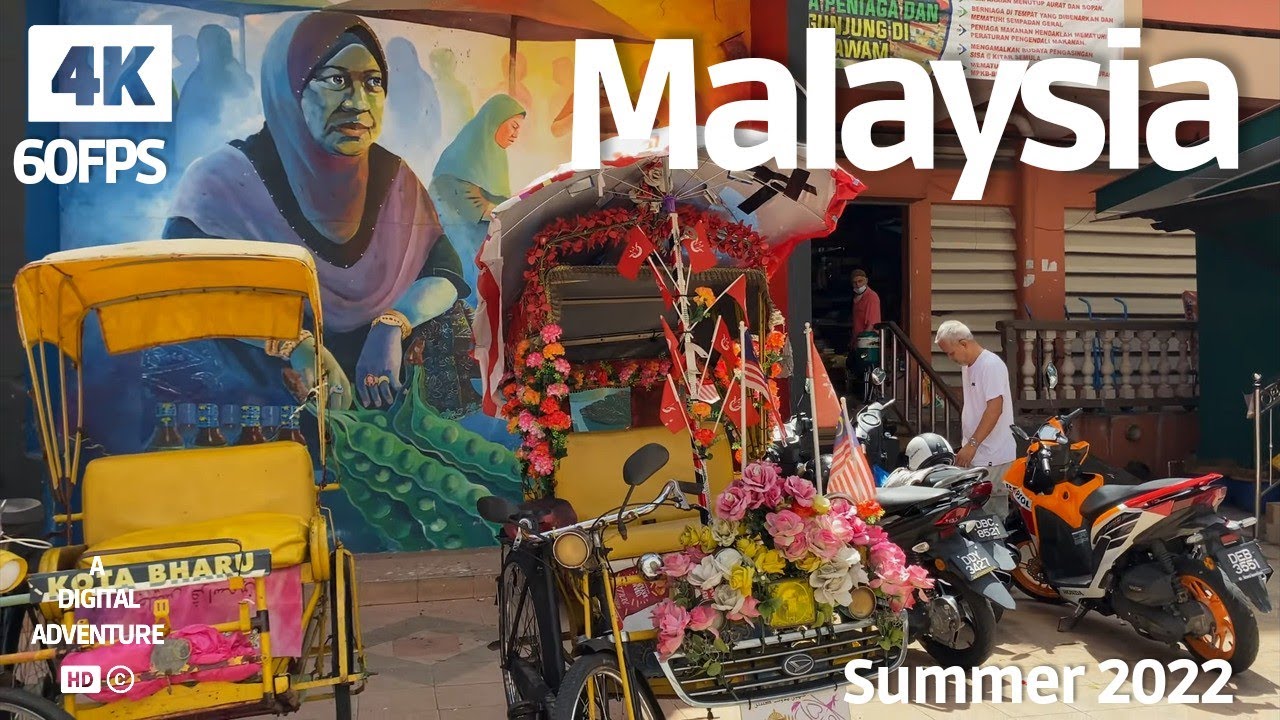 [4K] KOTA BHARU, KELANTAN, MALAYSIA CITY WALK NURUL FARHANA JAILANI