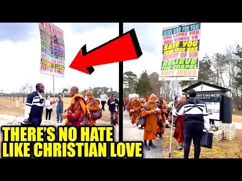 Religious Bigots MELT DOWN When Peaceful Monks Come to Town
