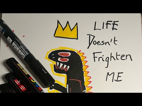 How to draw Jean-Michel Basquiat’s dinosaur with Just For Fun!