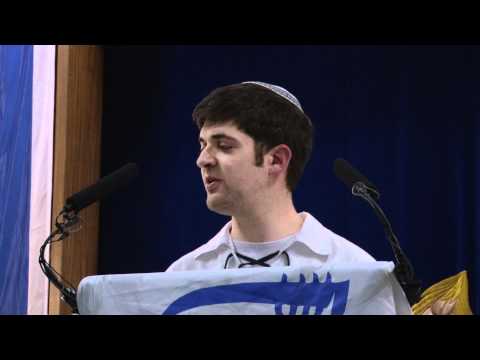 Bnei Akiva Mazkir Alex Cohen - Yom Hazikaron and Yom Ha'atzmaut 2012
