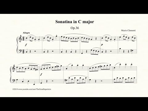 Clementi, Sonatina in C major, Op. 36, No. 1, Allegro