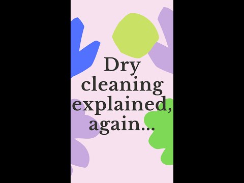 Dry Cleaning Explained by a Dry Cleaner #cleaning #drycleaning #explained