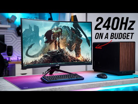 KTC 32 inch 240Hz Curved Gaming Monitor, 1500R 1080P Curved Monitor 1ms, Adaptive Sync, HDR10, 125% sRGB, HDMI 2.0 x2 & DP1.4 x1, VESA, Tilt Adjustable,Xbox PS5 Switch, Black, H32S17F video review thumbnail