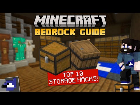 Top 10 STORAGE HACKS! | Minecraft Bedrock Guide 1.20