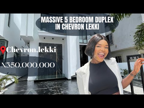 Toured a magnificent N350m 5bedroom duplex in Chevron. #new #viral #fyp #luxuryrealestate #diaspora