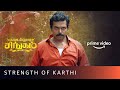 Karthi Showing His Muscle Power 💪 | Action Scene | Kadaikutty Singam | Prime Video