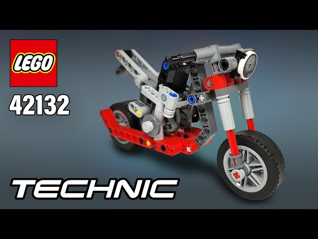 Vídeo relacionado con LEGO 42132 Technic Moto, Set de Construcción 2en1, Maqueta Motocicleta o Chopper, Juguete para Niños y Niñas de 7 Años en Adelante