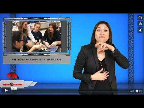 First high school to dissect synthetic frog (ASL - 12.1.19)