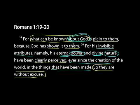 Savoring Scripture - Romans 1:19-20