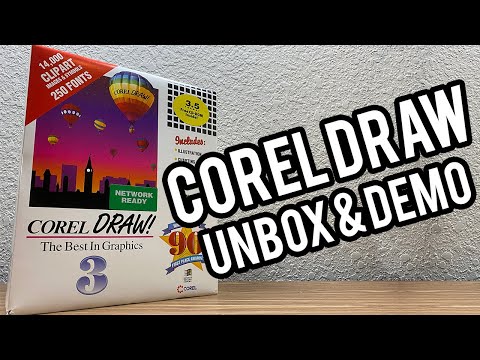 CorelDRAW 3.0 Unboxing & Demo (Sealed Copy) - Graphic Design in 1992!