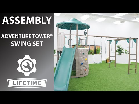 Lifetime Adventure Tower Deluxe Swing Set | Lifetime Assembly Video