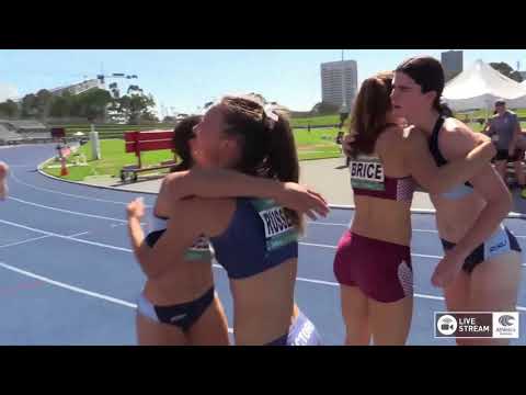 U17 Womens 100m - Heat 1 - 2018 Australian Junior Athletics Championships
