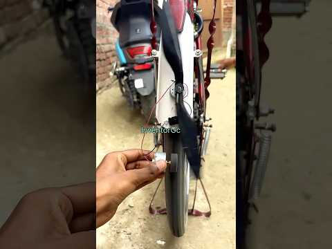 Running a Drone Motor with a 2-Wing Propeller Using a Bicycle Tire