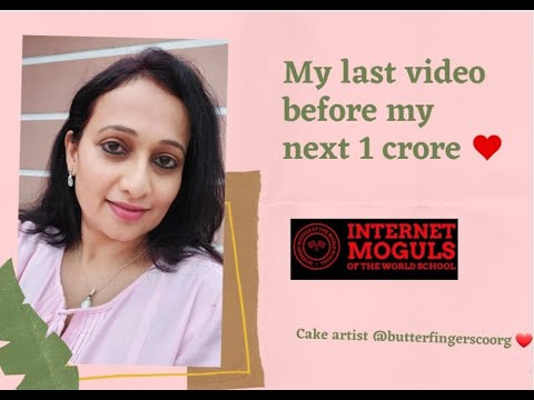 My last video before my next 1crore❤ | Smitha Kaverappa | Cake Artist | Butterfingerscoorg |IMOTWS