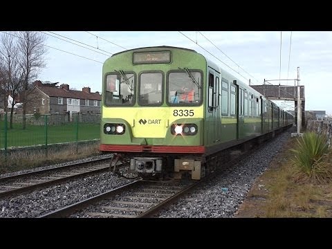 IE 8300 Class Dart Train number 8335 - Booterstown to Blackrock