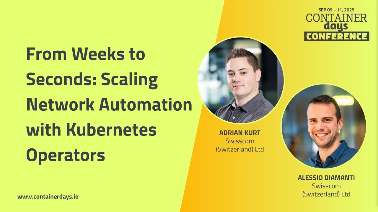 From Weeks to Seconds: Scaling Network Automation with Kubernetes Operators